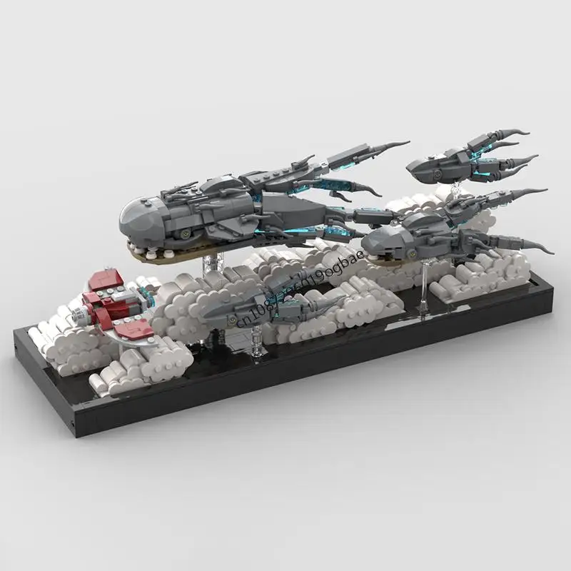 

НОВЫЙ 1458 шт., звездный битва, фильм MOC, модульная модель сцены «Марша Очерчества», творческие идеи «сделай сам», детская игрушка, сборка, головоломка, подарок