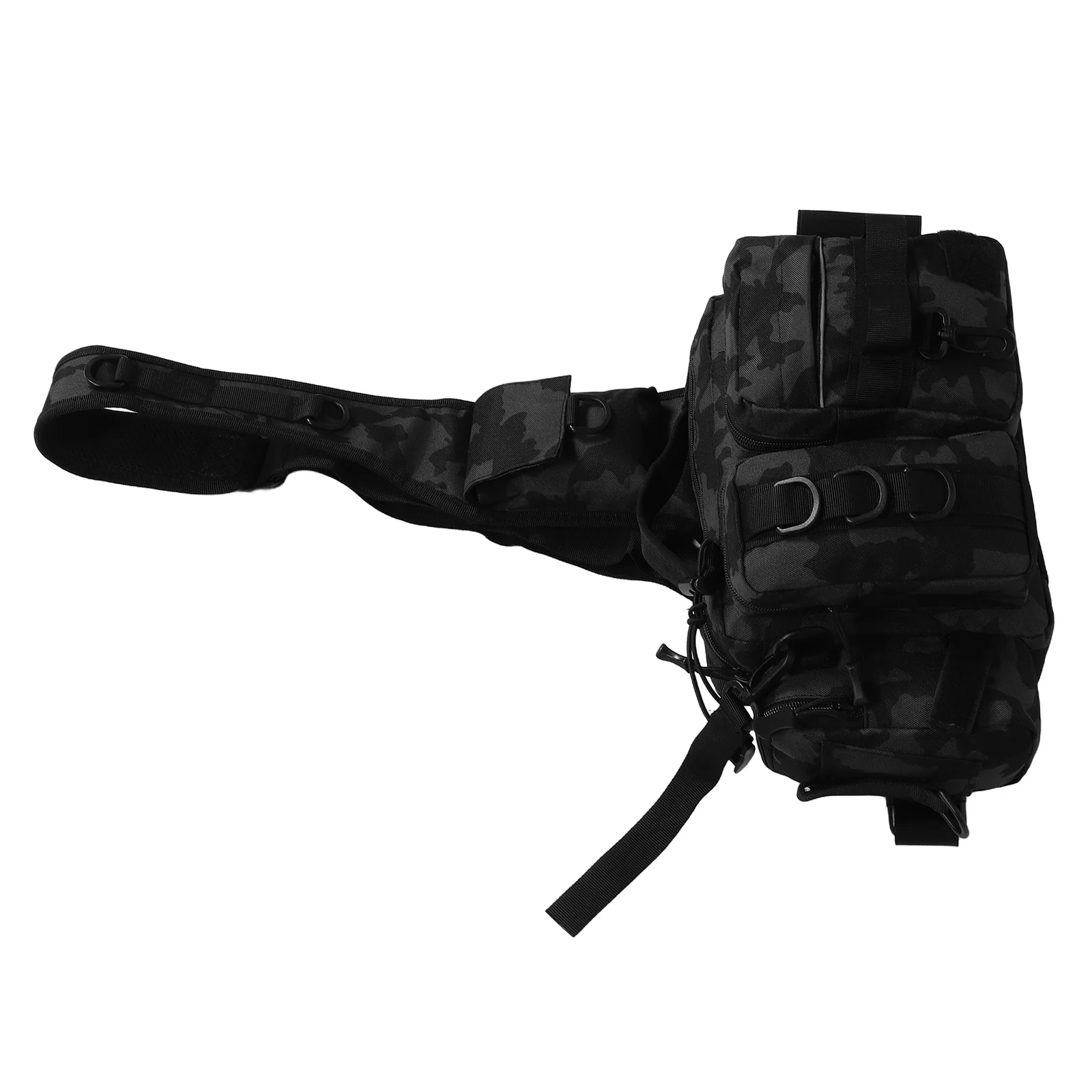

1pc Multifunctional Lure Bag Fishing Gear Polyester Accessories Waterproof Travel Backpack Crossbody Sling Small Tackle Storage