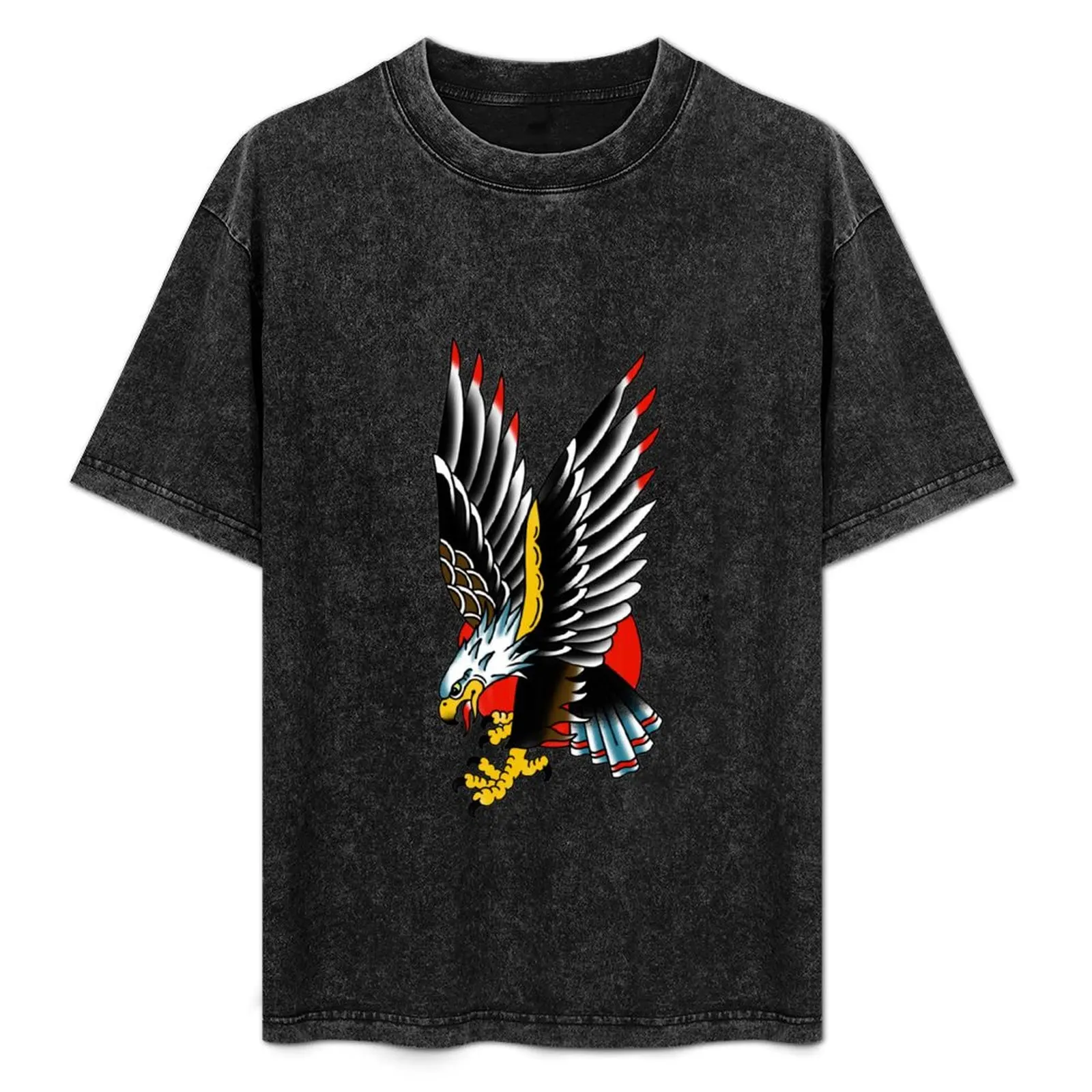 

Traditional Tattoo Eagle T-Shirt Basic Regular Fit Casual T-Shirt