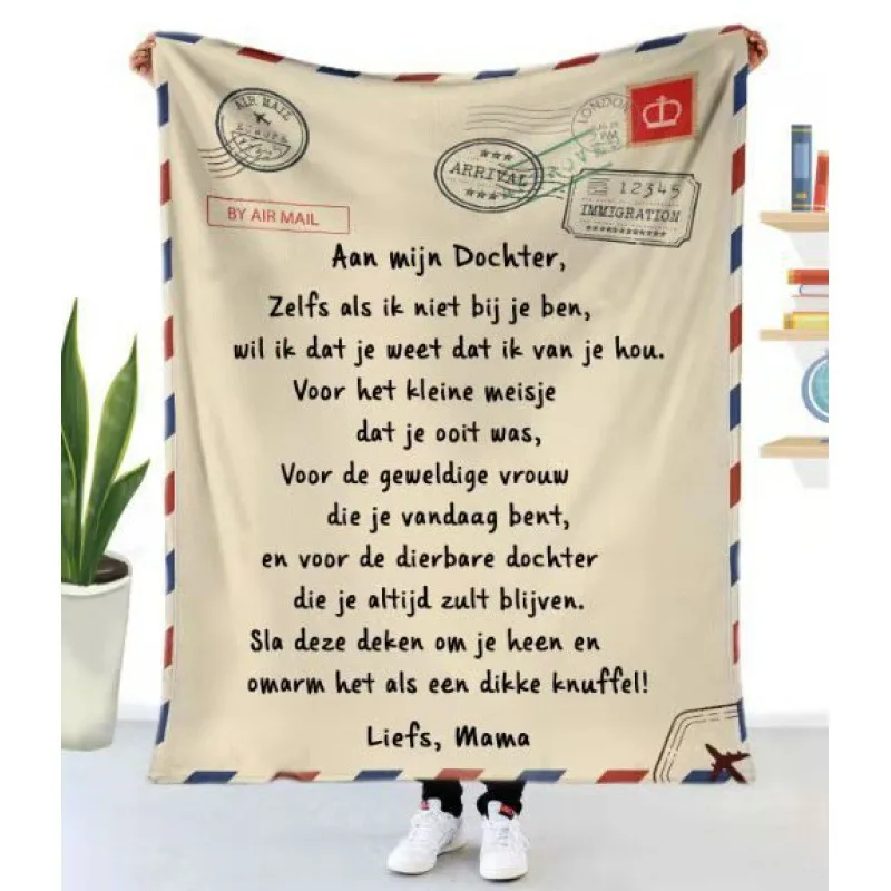 Envelope Series digital-printed polyester Bedroom velvet flannel soft sofa cover blanket Fleece soft sofa cover blankets