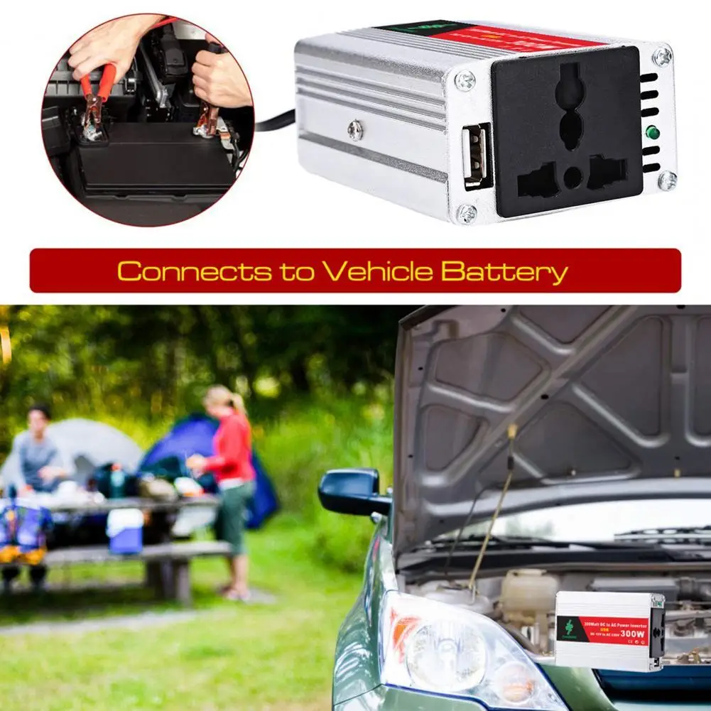 Car inverter 12V 220V Modified to Pure Sine Wave Volt Europe Power Inverter 300W Transformador Car Voltage Conversor 4 USB