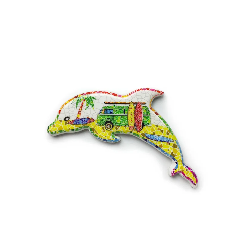 

Creative from the State of Hawaii, USA3d3D Painted Dolphin Magnetic Fridge Magnet Travel Souvenir Home Decoration