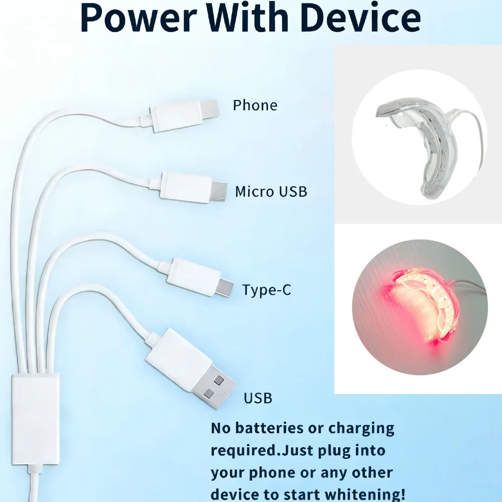 لآلام الأسنان وحساسية اللثة الفورية - جهاز علاج احترافي بالضوء الأحمر (660 نانومتر)، للاستخدام المنزلي