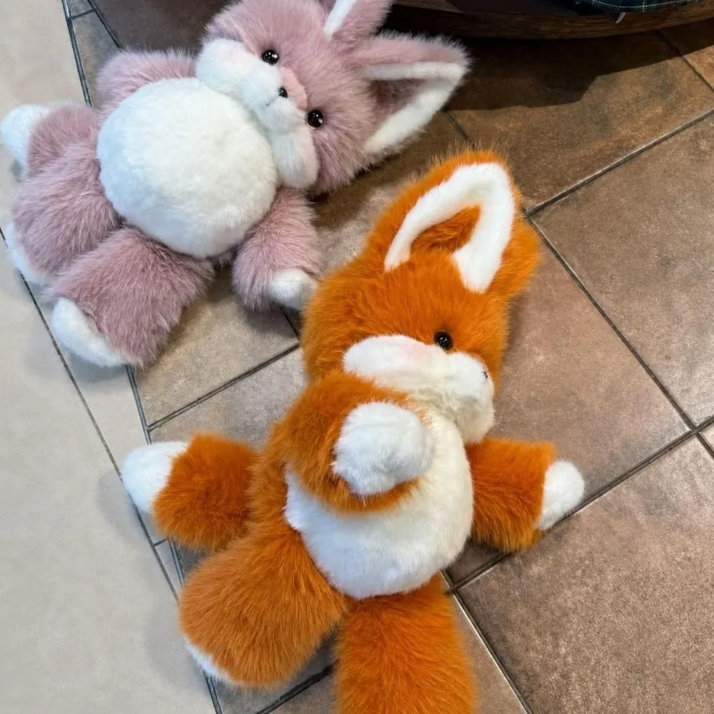 Kawaii Fox Stuffed Animal Plush Pillow Emotional Support Soft Run Plush Toy plush Fluffy Kawaii Plush Toy Girls Gift