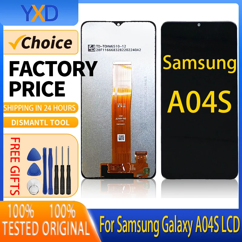 LCD Display For Samsung Galaxy A04S A047F LCD Display Touch Screen Digitizer Assembly For Samsung A04s LCD Screen Replacement