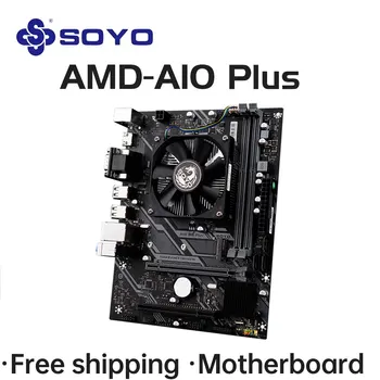 SOYO Onboard CPU motherboard A10 Quad Core plus nuclear display CPU AMD A10-RX425BB DDR3 M.2 SATA3.0 computer components