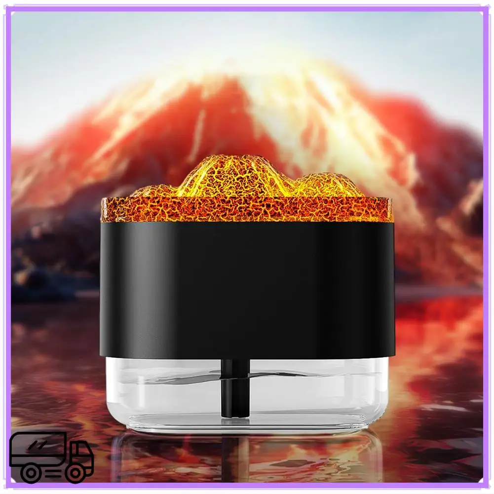 고품질 불꽃 디퓨저 아로마 테라피 에센셜 오일 디퓨저 분위기 빛 300Ml 홈 오피스를위한 쿨 안개 가습기