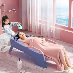 Plastica Per Bambini Shampoo Letto Pieghevole Per Lavaggio Dei Capelli Sedia Sedie Spa Bacino Letto Per Massaggio Lusso Sillon Peluqueria Mobili Per Saloni