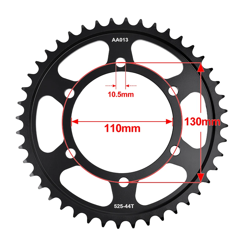 

525 44T Motorcycle Rear Sprocket Gear Chain Cam Wheel For Suzuki GSX-S950 GSX-S1000 GSXS1000 GSXS 950 525-43T Tooth