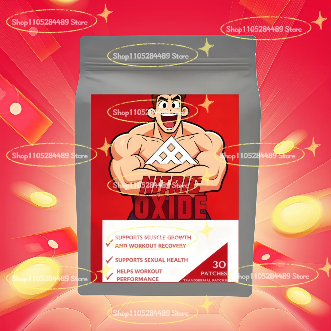 Nitric Oxide Booster Transdermal Patches, Performance Formula for Stamina & Endurance 30 Patches