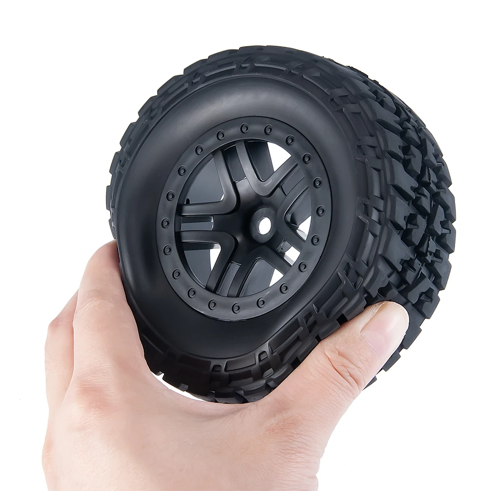 Yeahrun Rubberen Banden Velgbanden Set Voor 1/10 Schuine Streep 4X4 Rc Crawler Auto Korte Baan Truck Upgrade-Onderdelen