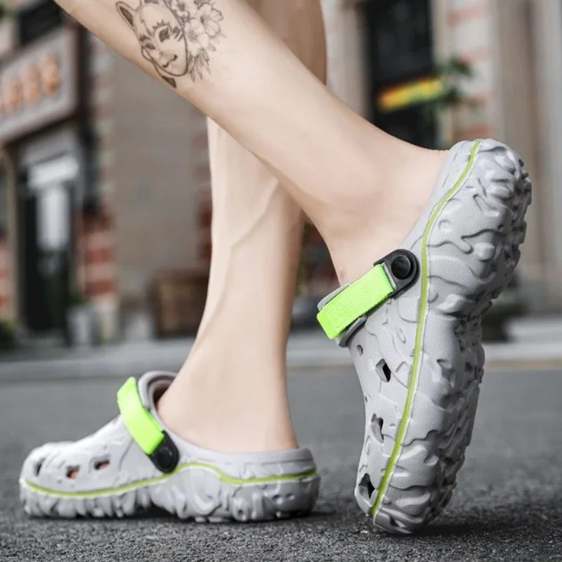 

Высота обуви для мужчин с отверстием на платформе, пляжные удобные большие размеры для взрослых, роскошный дизайнерский цвет, купить тренд, 2025 стилей, мужские сандалии