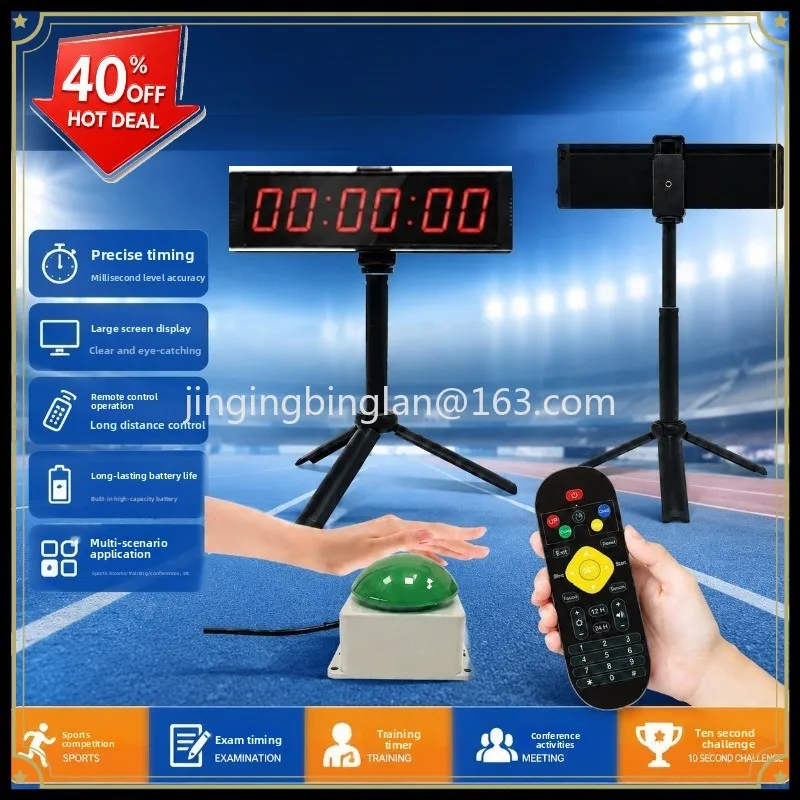 Manufacturer-supplied LED pat press desktop timer, special timer for competition, countdown stopwatch, training speech timer