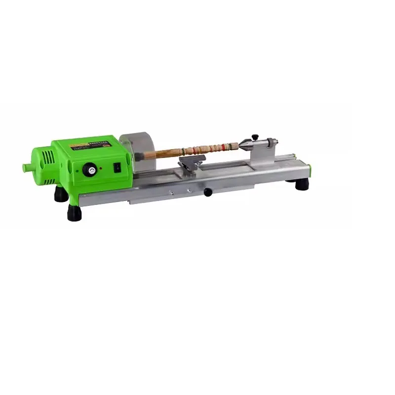 Mini Benchtop Variable Speed Wood Lathe (220V 480W) – MICRO Woodturning Tool Set for Grinding Polishing Beads Drilling  Rotary
