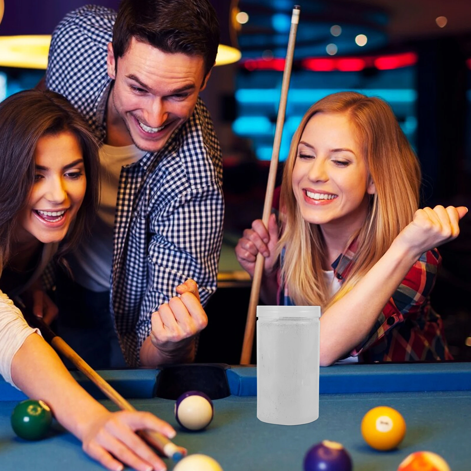 

1Set Pool Talc Powder Durable Construction Keeps Hands Dry and Provides Better Gripping on Cue for Competitive and Casual Play