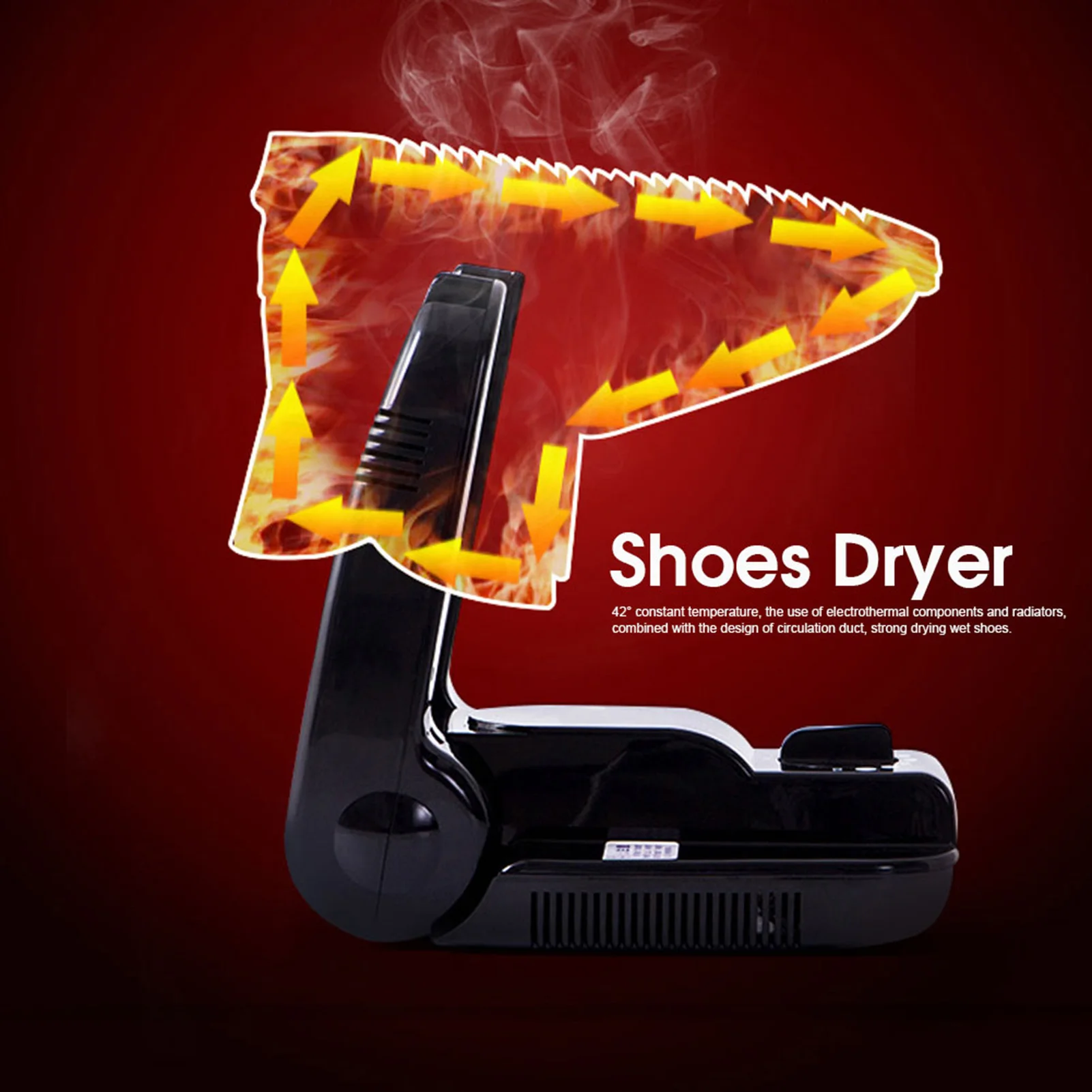 Electric Shoe Dryer, Automatic UV Shoe Dryer 42°C Constant Temp - Portable Electric Shoe Drying Machine US Plug