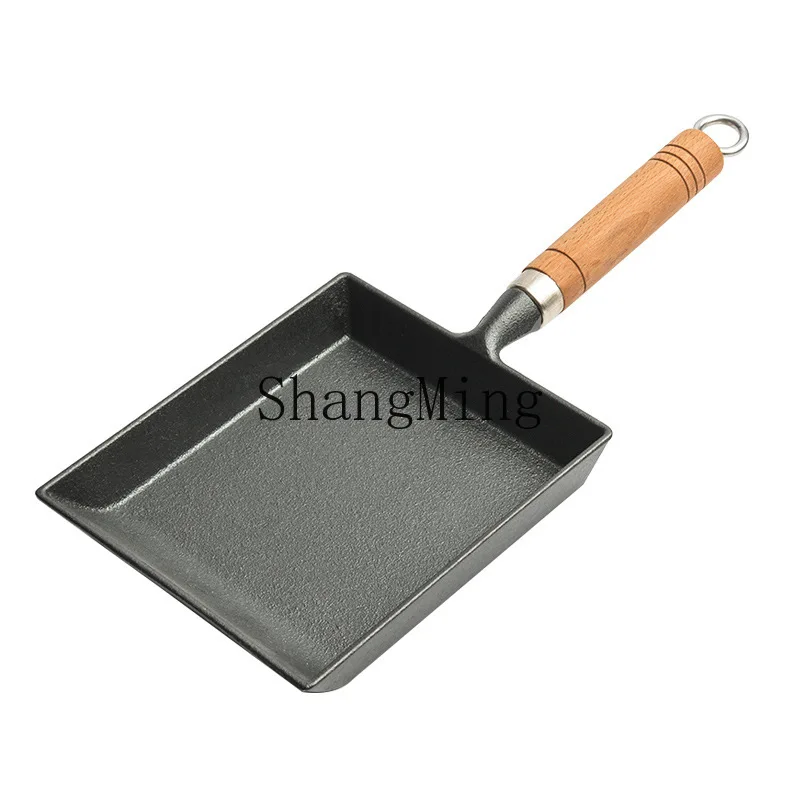 

PYH Tamako Braised Pot Thick Egg Braised Egg Roll Frying Pan Square Fried Egg Pot Uncoated Non-stick Pot Cast Iron Pan