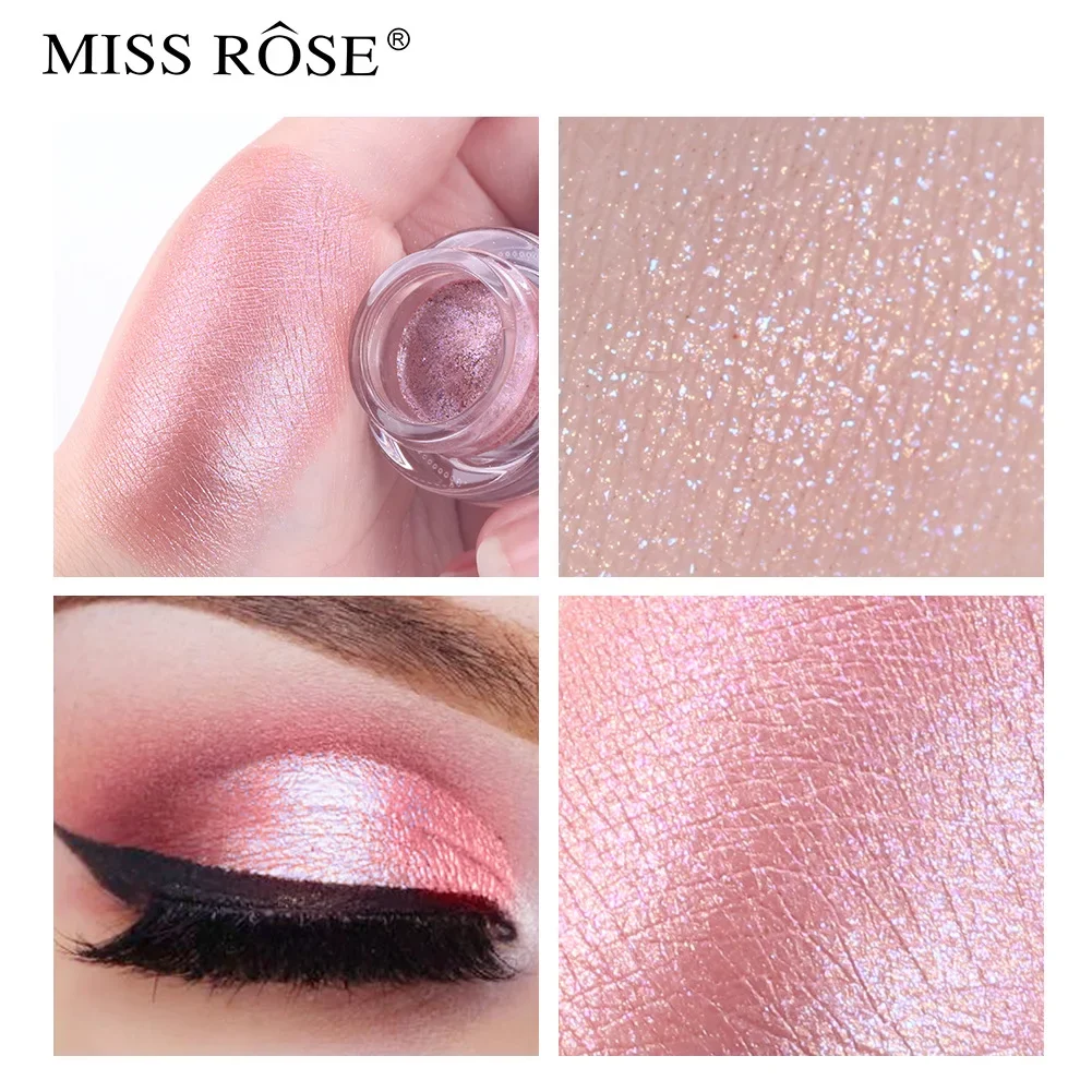 MISS ROSE Enkele kleur Bling Diamond Super Glitter Oogschaduw Make-up High-light Pigment Glanzende Shimmer Oogschaduw Poeder Cosmetisch