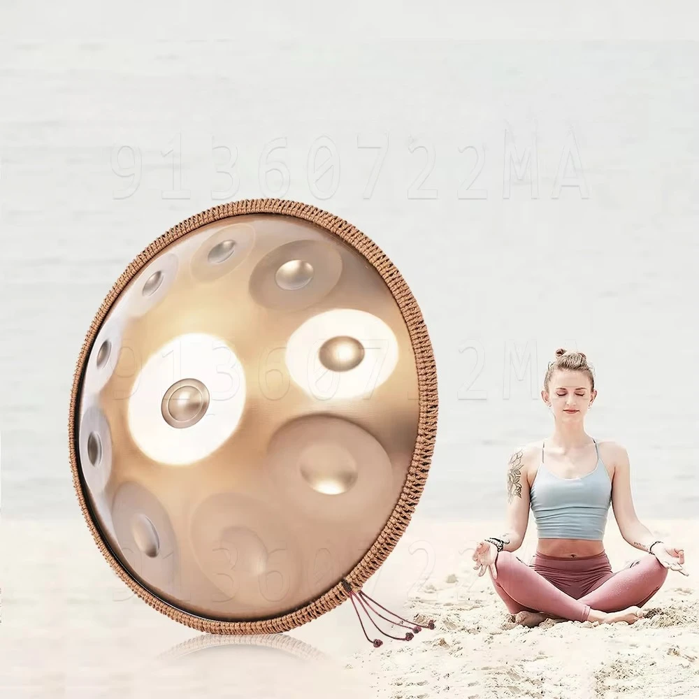 

Handpan Drum D Minor 9/10 Tone 432Hz/440Hz 22 Inch Tambourine Yoga Music Drum Steel Tongue Drum Instrument Beginner