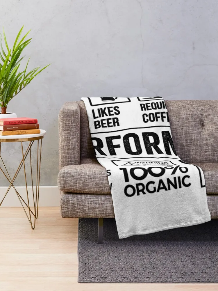 Performer Gift, Funny Performer Multitasking Coffee Travel Throw Blanket Sofas Hairy Retros Comforter Blankets