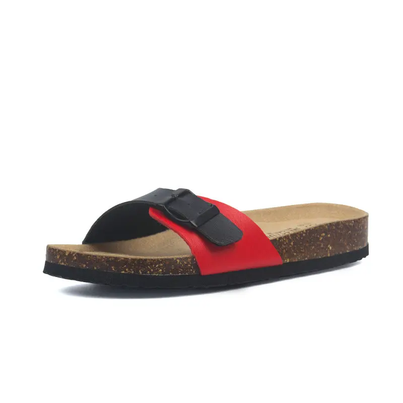 

New Fashion Unisex Summer Cork Sandals Women Casual Beach Mixed Color Flip Flops Valentine Slippers Hot Sale