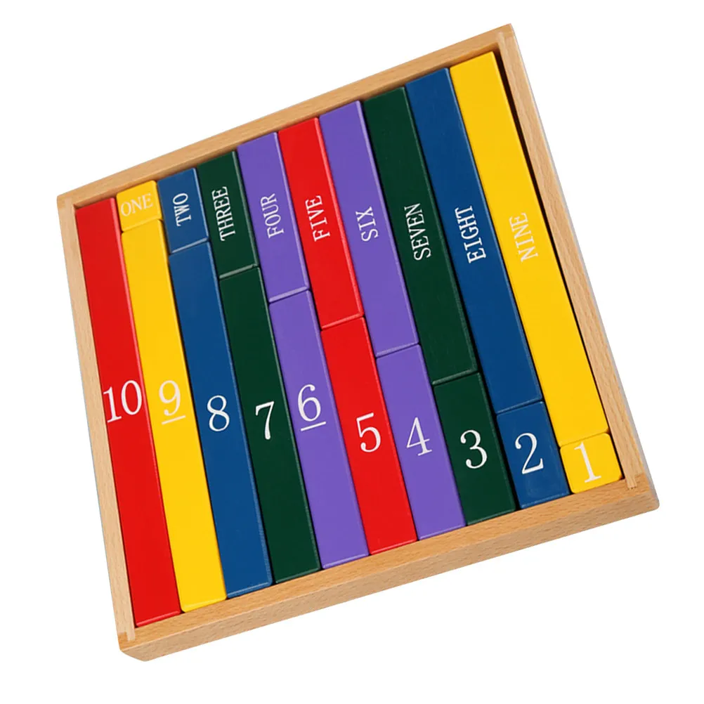 

1Pcs Colorful Number Rods Wood Math Teaching Aids for Kids Counting Addition Subtraction Logic Length Comparison Educational