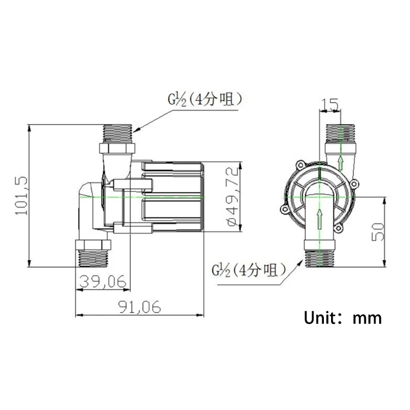 DC24V/12V Bürstenlose Motor-Wasserumwälzpumpen für Wasserumwälzsystem