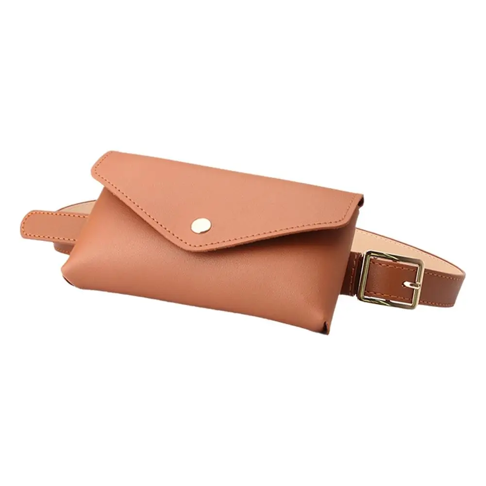 Neue Frauen Taille Taschen PU Leder Fanny Pack Brust Tasche frauen Gürtel Mode Pin Schnalle Dünnen Gürtel Tasche – Detail 26