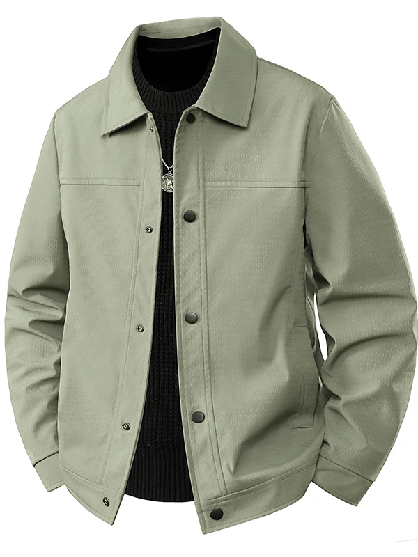 

Повседневная мужская рабочая одежда Jaet с воротником-стойкой Roet Cannon Design k на пуговицах, пальто большого размера для папы, подходит для пальто из полиэфирного волокна