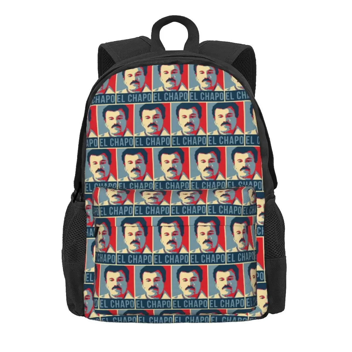 Joaquin El Chapo Guzman Narcos Crime TV Pablo Escobar Backpack Daypack Large Capacity Children BookBag School Bag Shoulder Bags