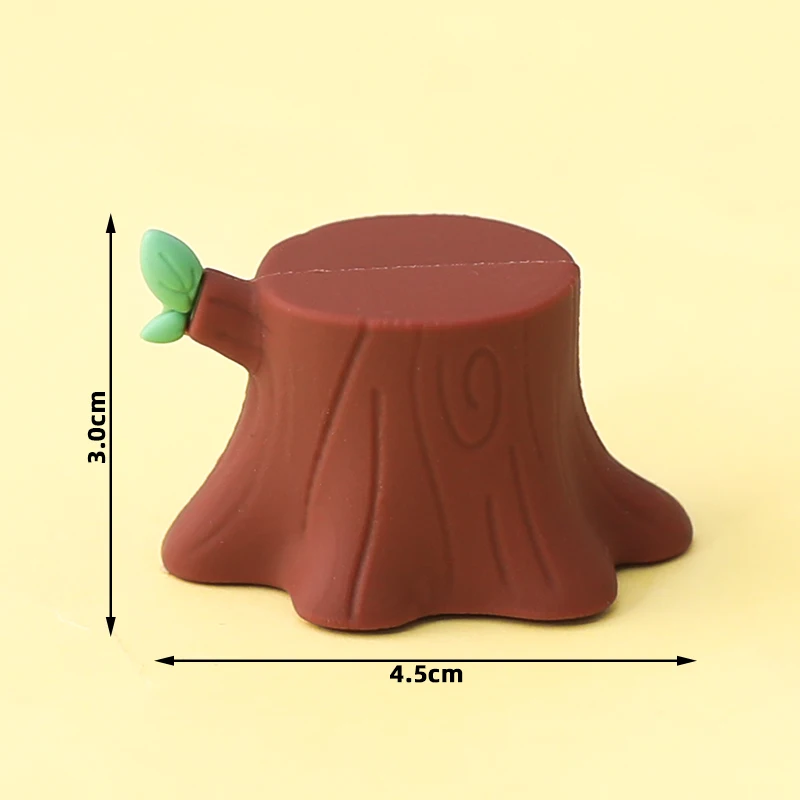Waldkuchen-Dekoration, Dschungel, Eichhörnchen, Igel, Sika-Hirsch, Pilz, Blätterstumpf für Kinder, alles Gute zum Geburtstag, Tortenaufsatz Wild One – Detail 13
