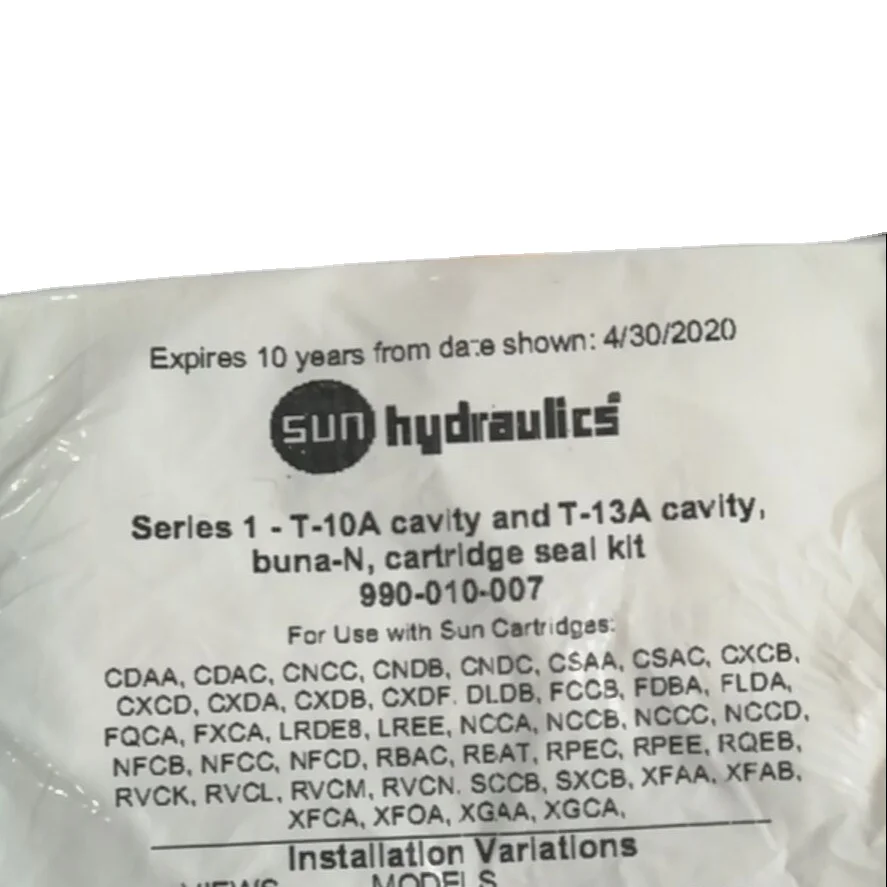 

990010007 990-010-007 SUN Hydraulics Original USA Series 1 - T-10A Cavity и T-13A Cavity, Buna-N, комплект уплотнений картриджа на складе