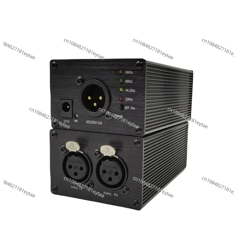 AES/EBU Analog To Digital Audio Converter Digital Audio Encoder Balanced Stereo Adjustable Output