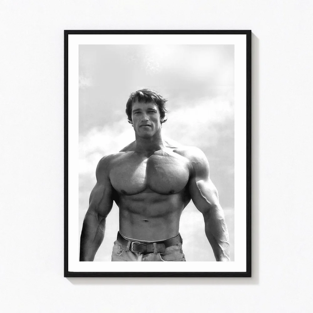 Black and White Retro Inspirational Quotes Bodybuilding Muscles Canvas Painting Wall Art Poster Picture Home Decor Mural Cuadros