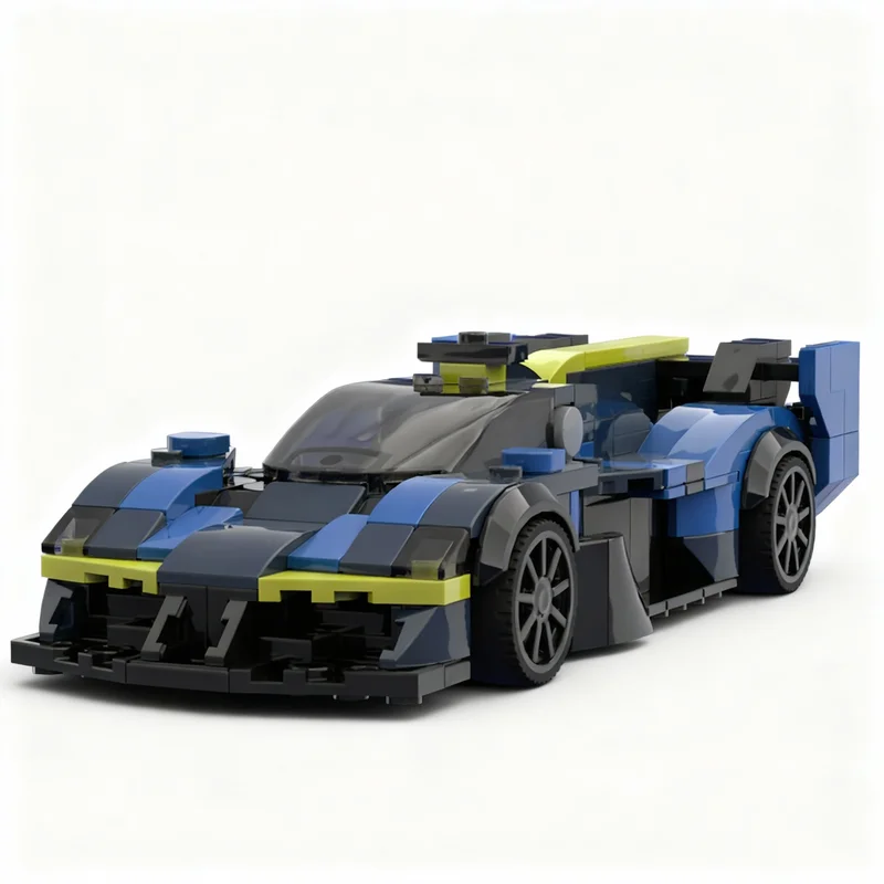 

390pcs MOC 23 Heart Racing Aston Martin Valkyrie GTP City Champions Model Building Blocks Christmas Gifts Construction Toys