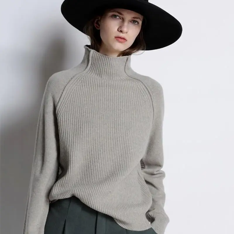 Autumn Winter New Women Sweaters Fashion Women Turtleneck Keep Warm  Cashmere Sweater Women Long Sleeve Knitted Pullover Tops