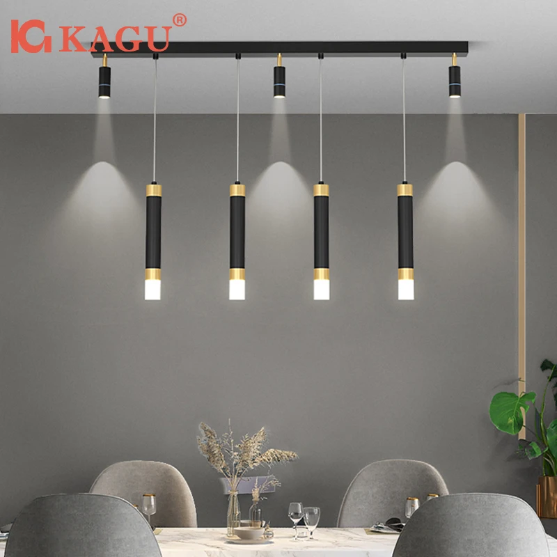 

Dining Room Chandelier Three Led Simple Modern Cash Register Bar Light Luxury Dining Table With Spotlight Nordic Minimalist New