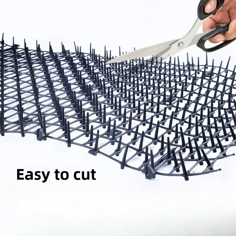 وسادة بلاستيكية سوداء معززة مضادة لشوكة القطط، طارد للأظافر، قطعة أثرية مضادة للقطط البستنة، مضادة للخدش والزحف للحيوانات الأليفة