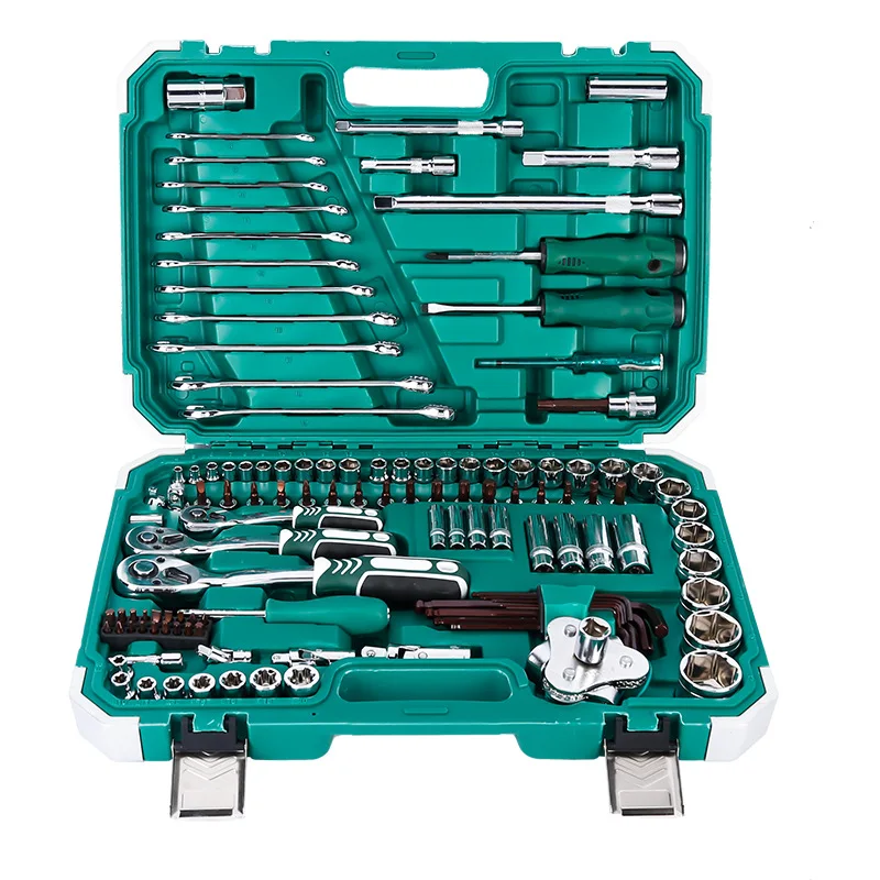 

121 pieces auto repair wrench sleeve set auto repair set mechanic combination toolbox