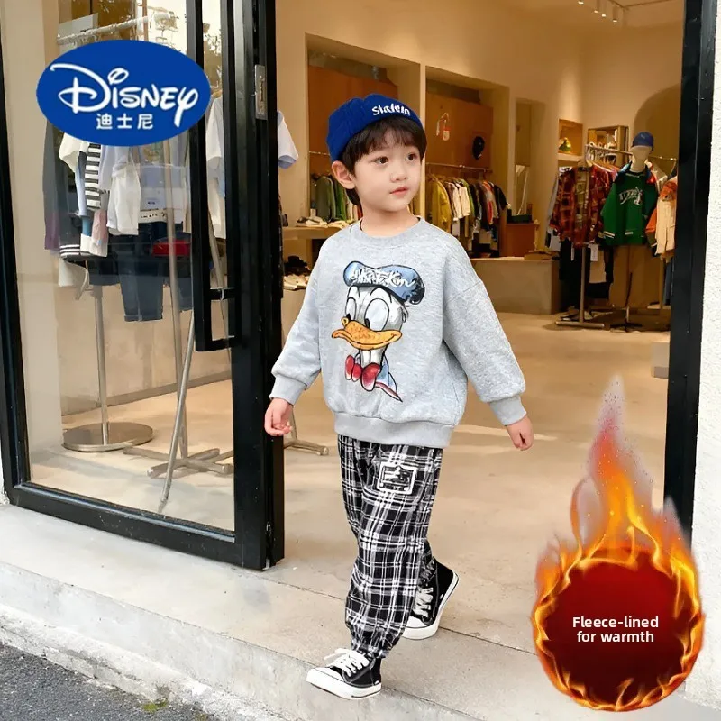 

Disney Kids' 2025 Winter Set | Fleece Hoodie & Jogger Pants | Cute Cartoon Print