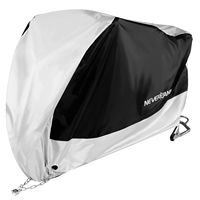 NOVSIGHT Motorcycle Covers Black Silver Waterproof Motors Scooter Dirt Bike Dust Rain Snow UV Protector Cover Indoor Hood
