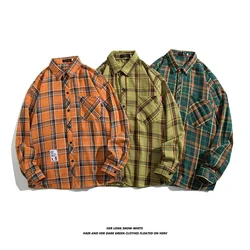 Plaid shirt long sleeve temperament standard men's wear