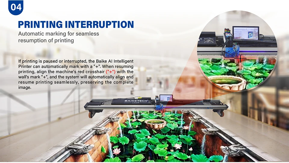 Parking Space Graffiti Painting Machine 3D AI Ground Painting Machine Spraying Printing Painting Machines