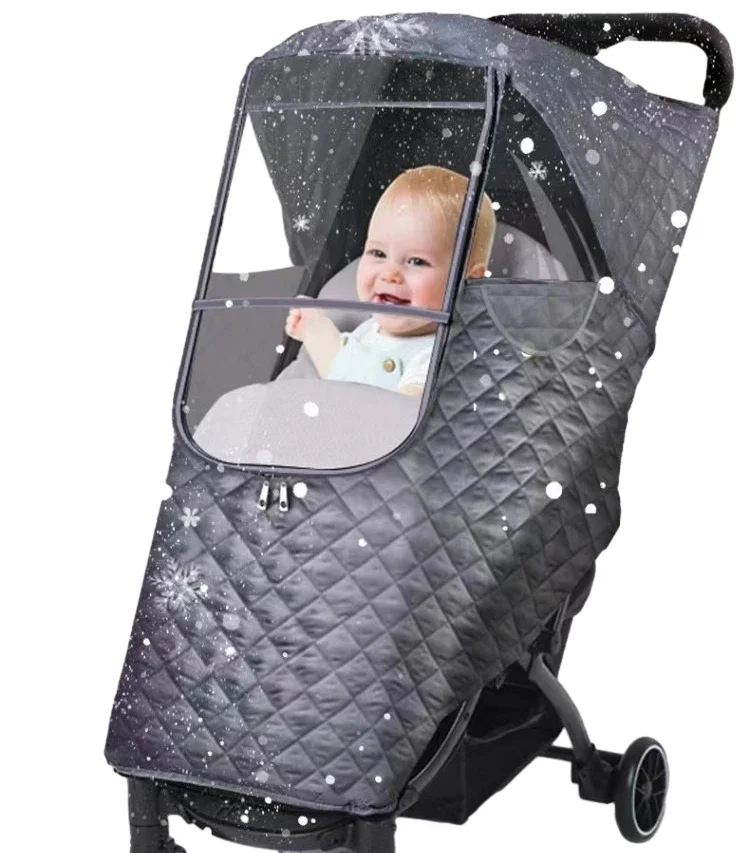 Universal Waterproof Winter Thicken RainCover Pushchairs Raincoat Full Cover Wind Dust Shield for Baby Stroller Accessories