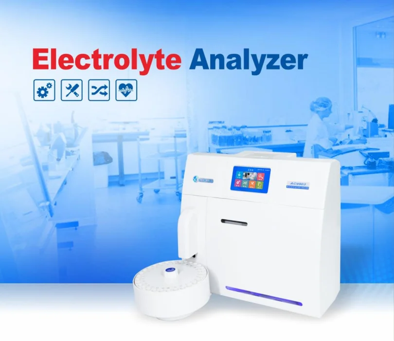 AC9203 K NA CL CA PH electrolyte analyzer Color touch screen ISE