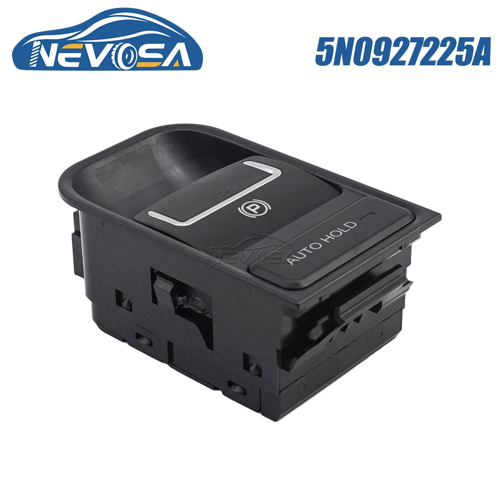 

NEVOSA 5N0927225A For Tiguan Sharan Alhambra 2007 2008 2016 Auto Car Hold Parking Hand Brake Control Switch Single Button 16Pins