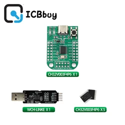 CH32V003 EVT Development board CH32V003F4P6 MCU QingKe RISC-V2A 1-wire SDI System Main Frequency 48MHz WCH