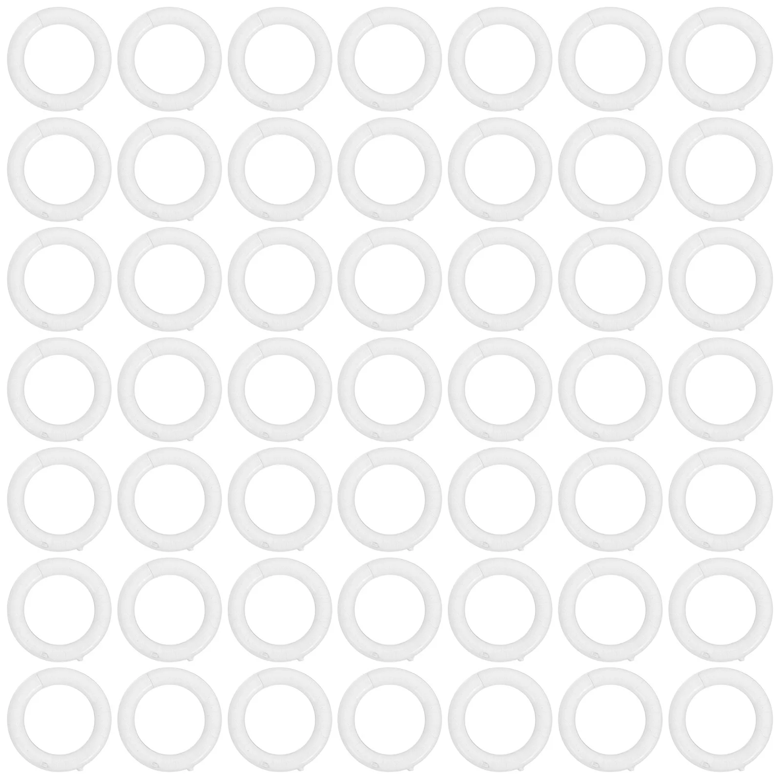 

100Pcs Curtain Rings Accessories Clear Plastic Roman Shade Hardware for Blinds Drapery Projects DIY Window Treatments Easy