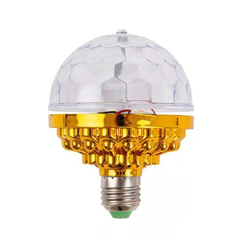 Lámpara de proyección Rgb giratoria de 360 °, bola mágica de colores para fiesta, Dj, discoteca, Bar, Ktv, escenario, boda, efecto de iluminación, E27