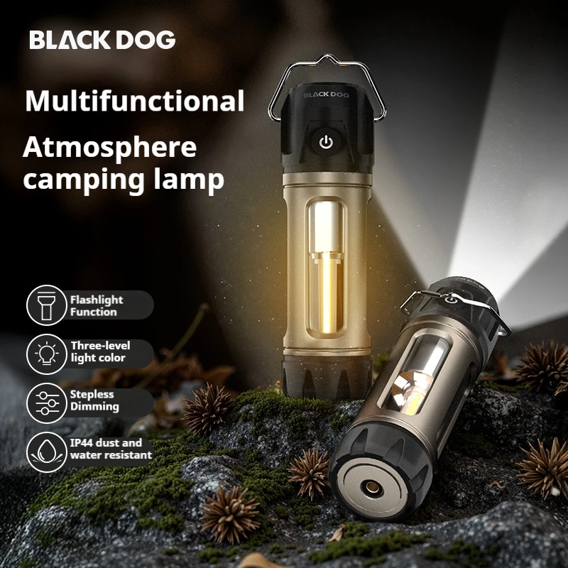 

BLACKDOG уличная портативная тактическая лампа для кемпинга с длительным сроком службы батареи, окружающим освещением и несколькими режимами освещения, регулируемая